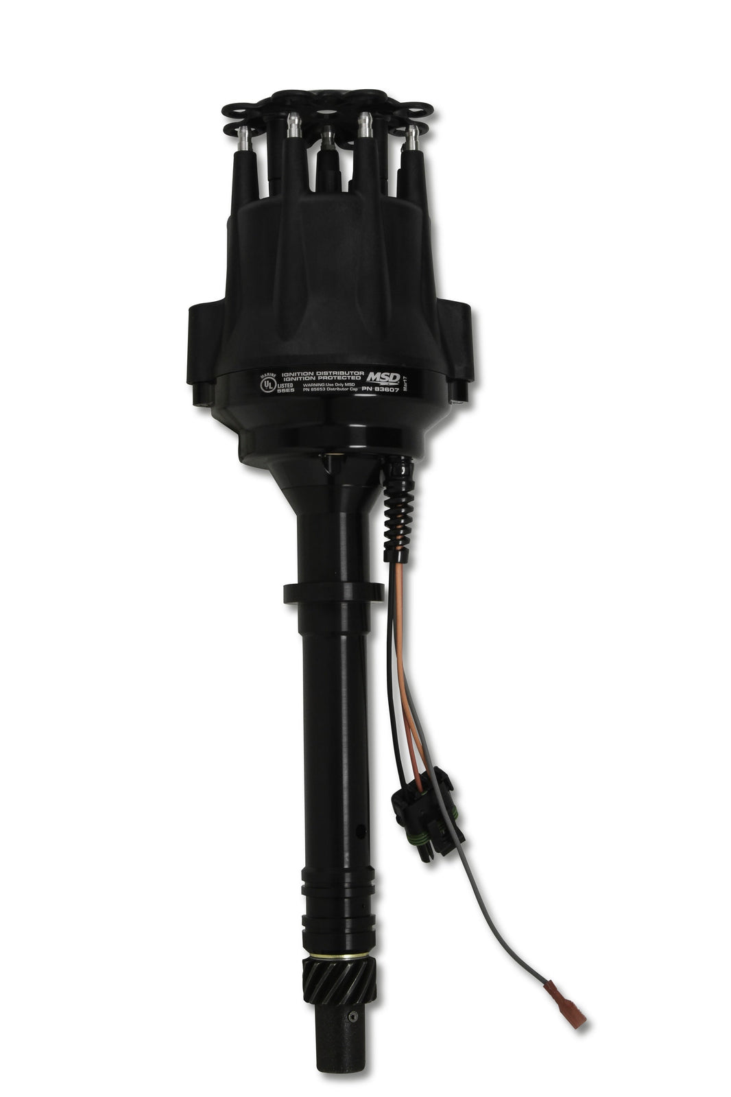 Black Ready-to-Run Marine Dist. Chevy V8 - Chevy V8 Marine Ready-to-Run Distributor- Black