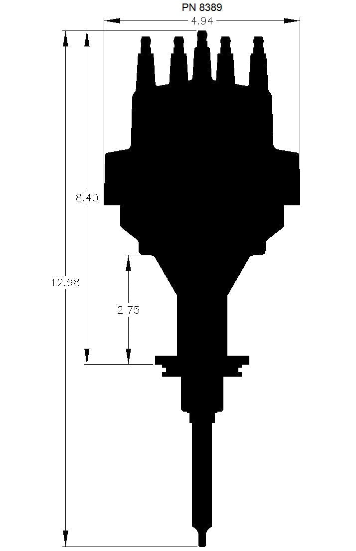 Chrysler 392 Ready-to-Run Distributor - Photo - Close Up Top