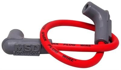 Coil Wire, Super Conductor 8.5mm HEI 90 Deg 18in Red - Photo - Primary Front
