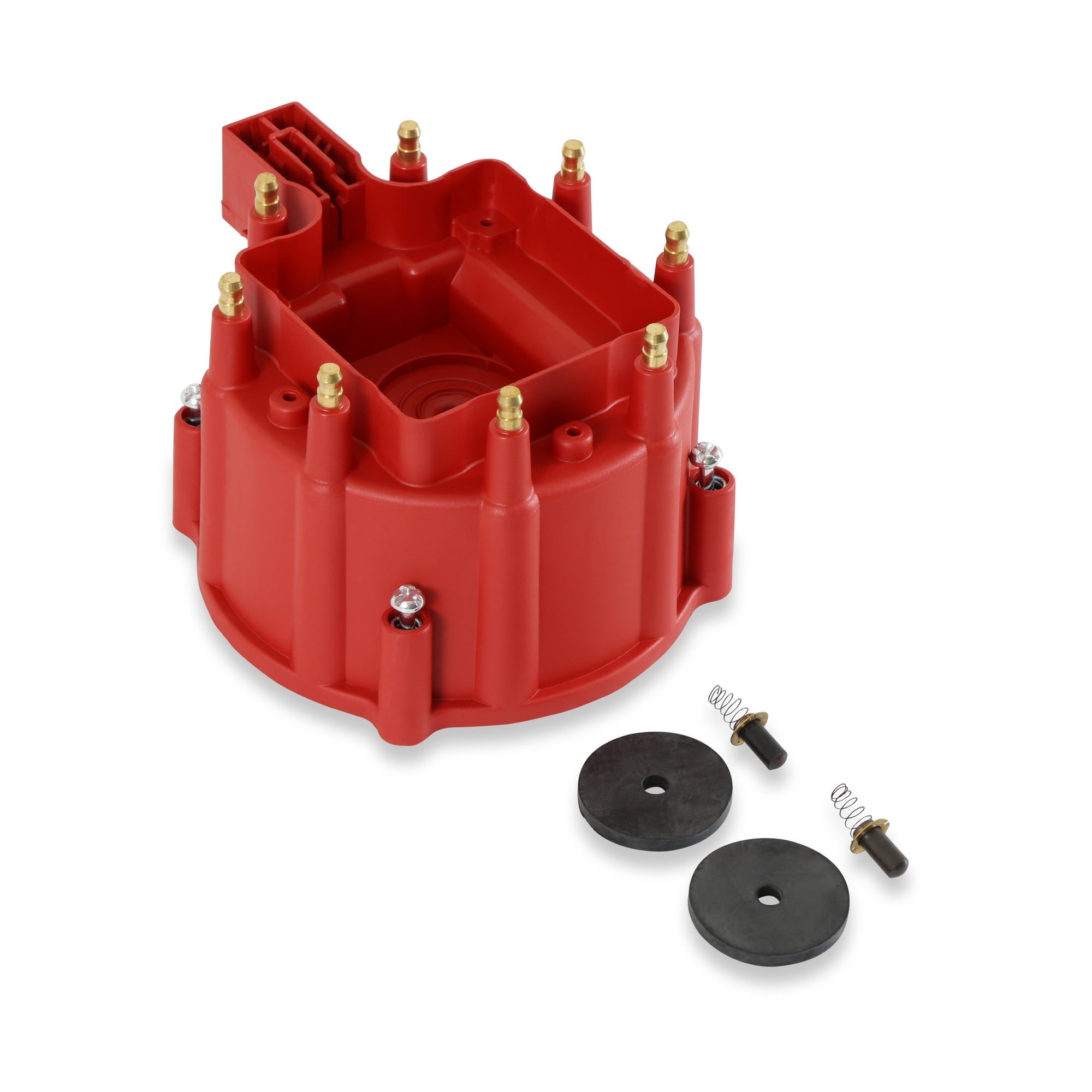 GM HEI Distributor Cap, Red - Photo - Primary Front
