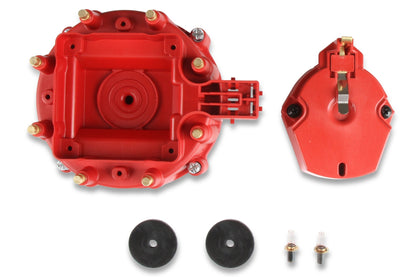 Distr. Cap and Rotor, GM HEI Distr., Red - MSD Distributor Cap and Rotor - GM HEI - Red