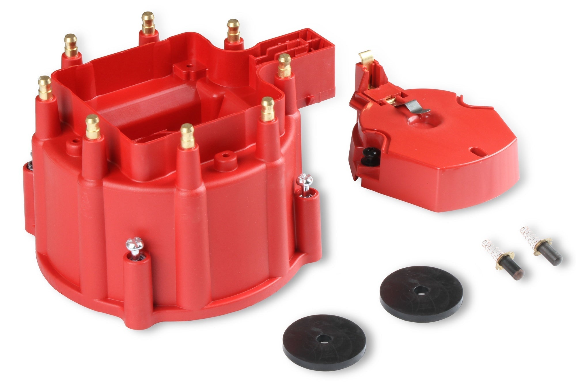 MSD Distributor Cap and Rotor - GM HEI - Red - Photo - out of package Right