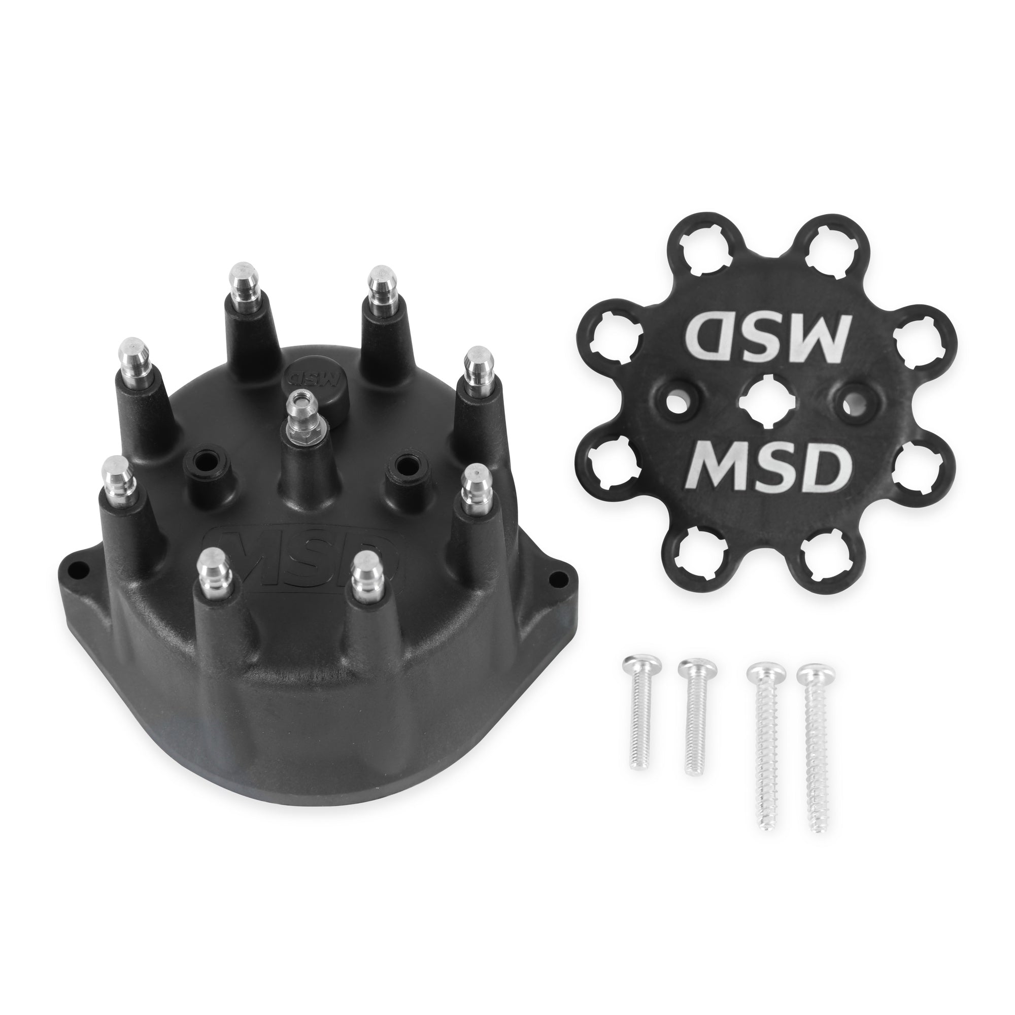 Black Distributor Cap for PN 8570, 8545, 8546 - Photo - Primary Front