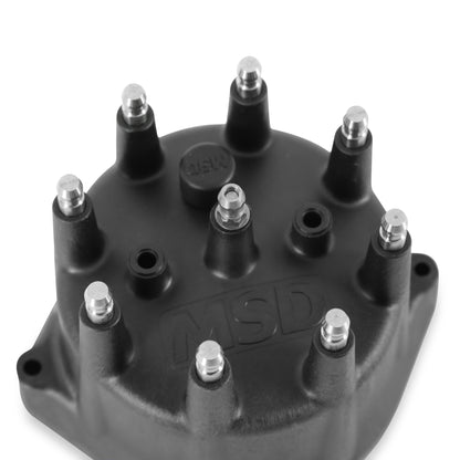 Black Distributor Cap for PN 8570, 8545, 8546 - Photo - Close Up Top