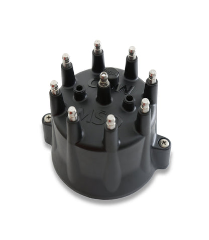 Black Chevy V8 HEI Distributor Cap and Rotor - Photo - out of package Bottom