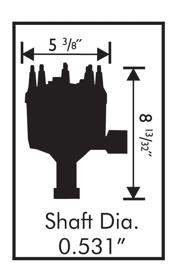 Distributor, Ford 5.0L Mustang, 1994-95, No Module - Photo - out of package Angle