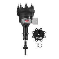 MSD Black DistFord5.0LMust,86-93w/Module - Ford 5.0L Black Pro-Billet Distributor