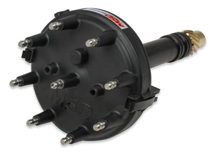 Dist., CrankTrigger, ChevyV8 LP, Sort - MSD Sort Chevy Lavprofil Crank Trigger Distributør