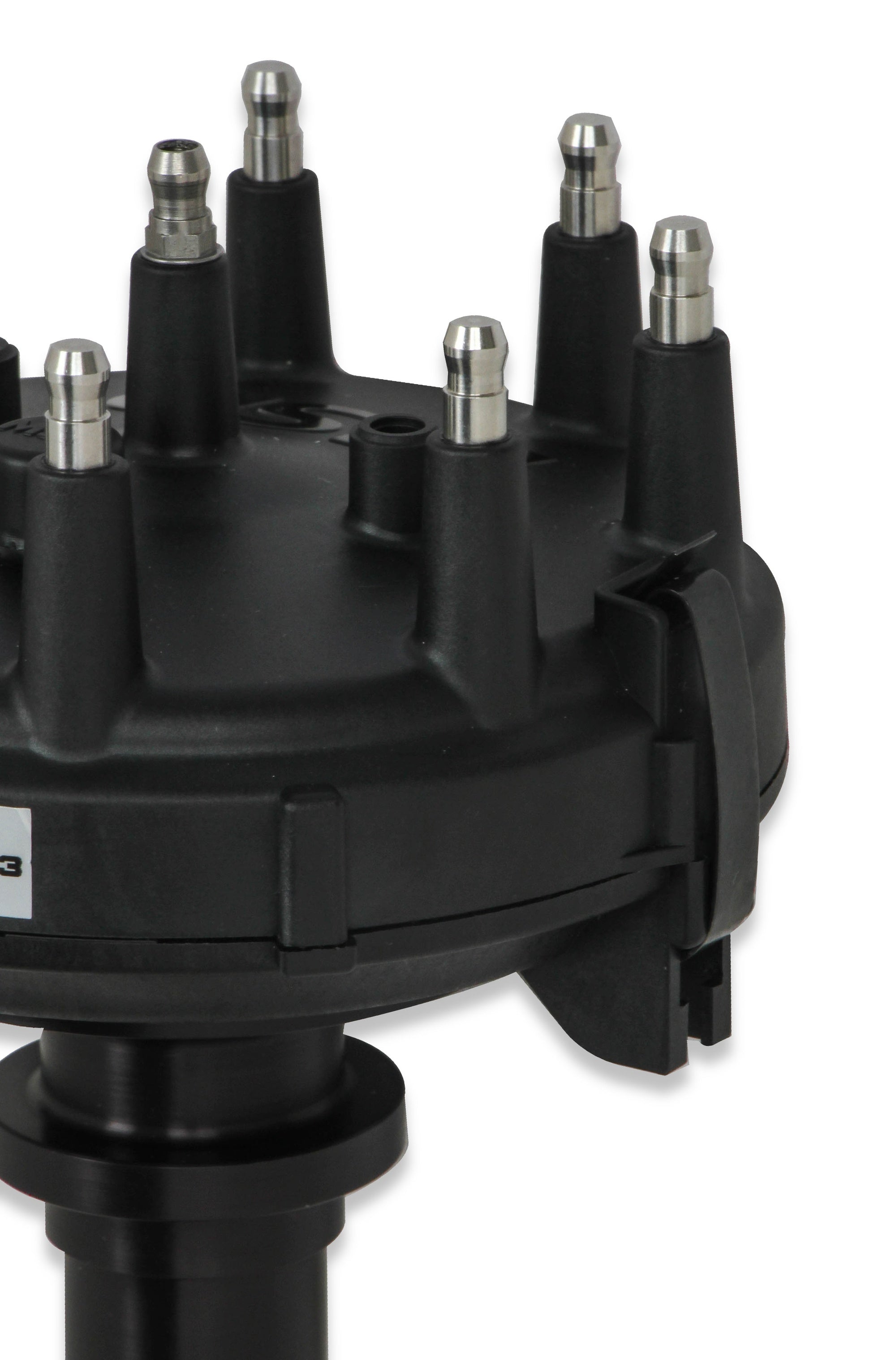 MSD Black Chevy Low-Profile Crank Trigger Distributor - Photo - out of package Back