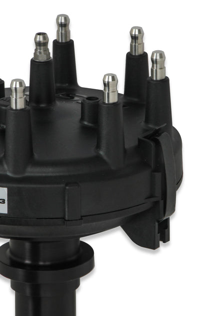 Dist., CrankTrigger, ChevyV8 LP, Sort - MSD Sort Chevy Lavprofil Crank Trigger Distributør
