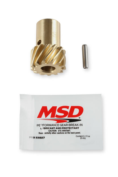 Chevy Bronze Distributor Gear .500"ID - Photo - out of package Side