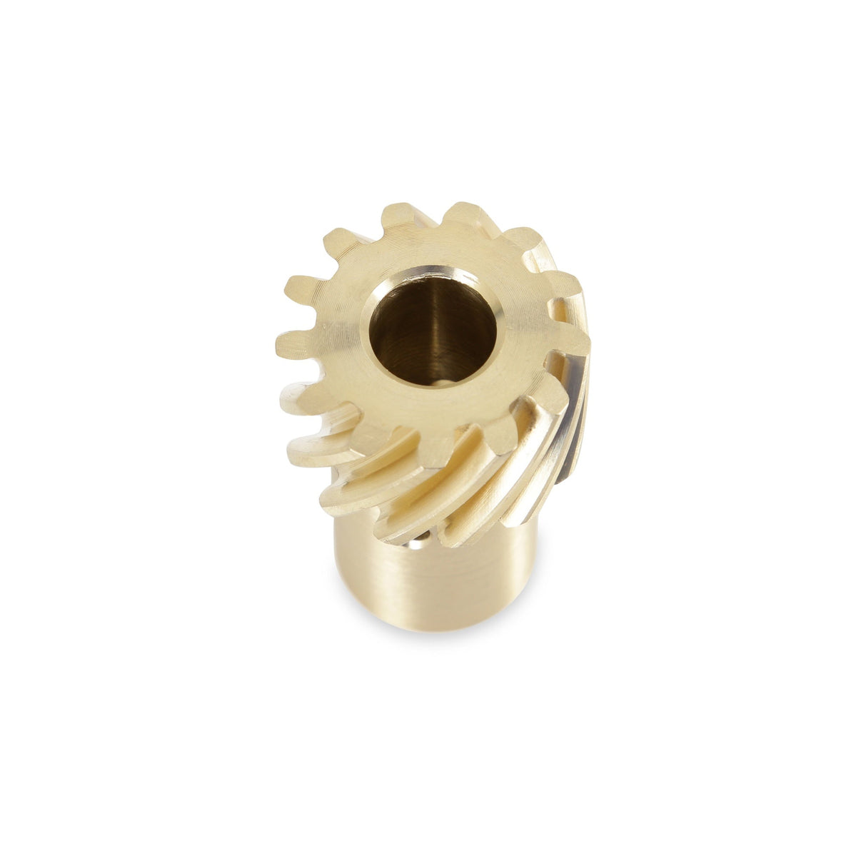 Oversize Chevy Distributor Gear, Bronze, +0.006" - Photo - Close Up Back