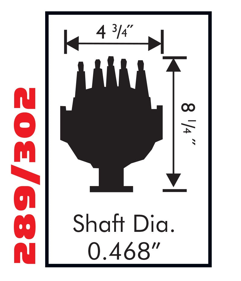 Distributor, Ford 289/302, VacuumAdvance - Ford 289/302 Street Pro-Billet