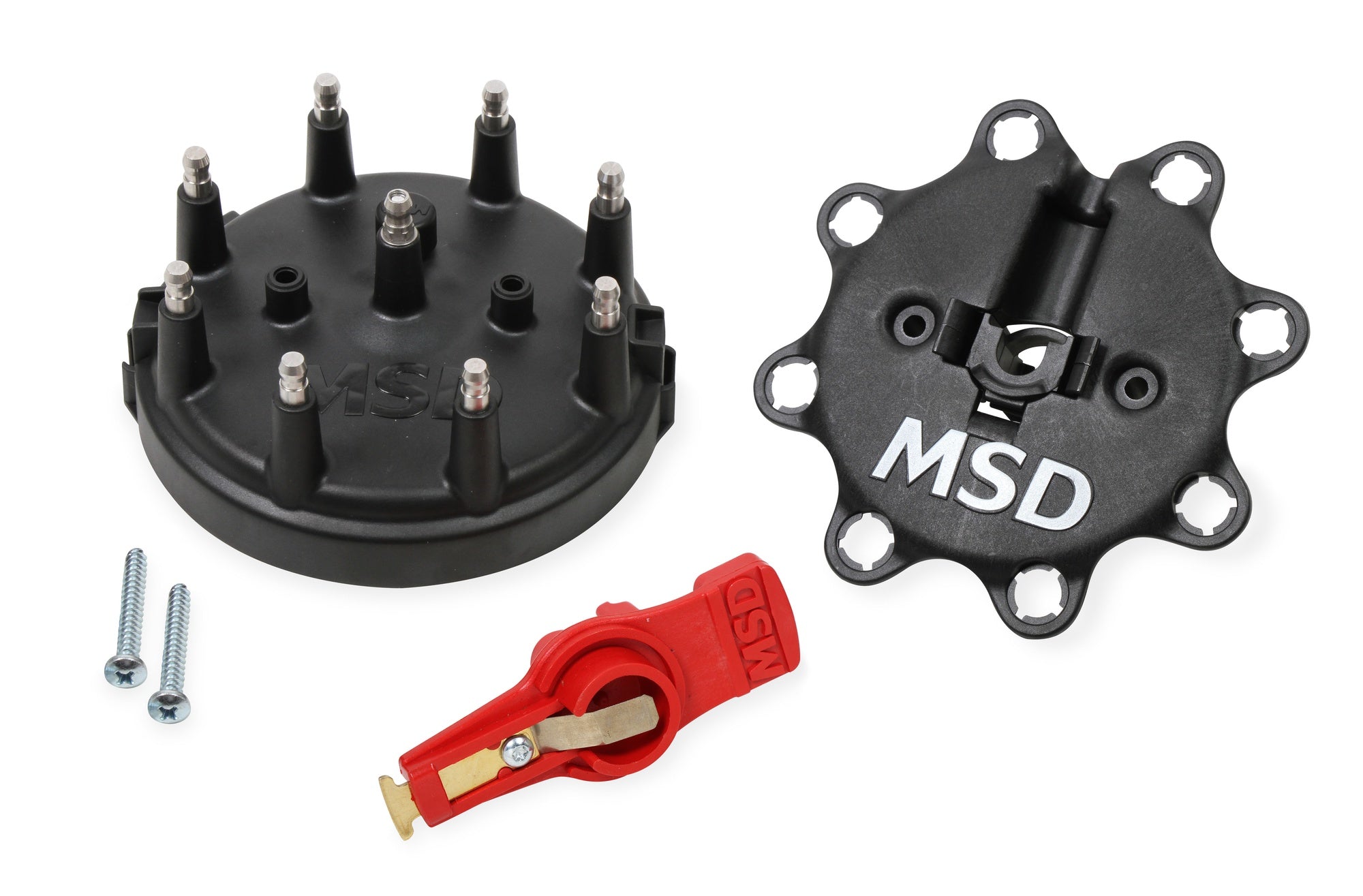 Black, Distributor Cap/Rotor Kit, MSD/Ford V8 TFI - Photo - Primary Front