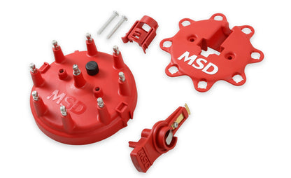 Dist. Cap/Rtr Kit, MSD/Ford V8 TFI,85-95 - Distributor Cap and Rotor Kit, MSD/Ford V8 TFI, '85-'95