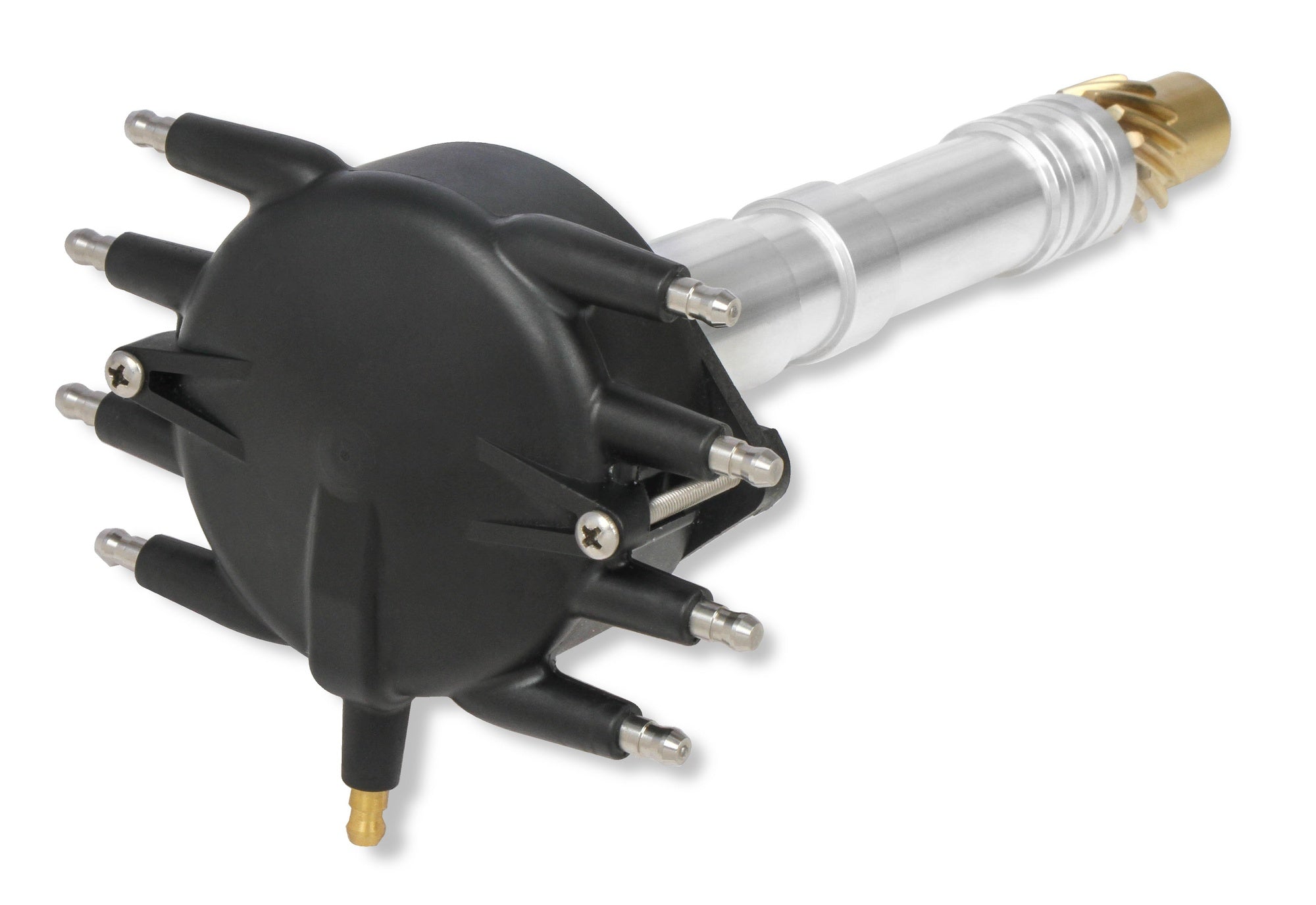 Chevy Super Tall Block Black Crab Cap Distributor - Photo - out of package Back