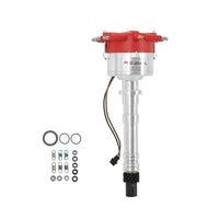 Dist., Crab Cap w/Pickup & Mech. Adv. - Chevy Flat Top Pro-Billet Distributor