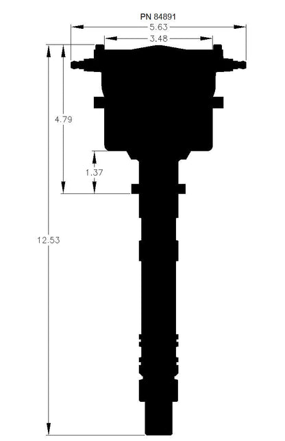 Chevy Flat Top Pro-Billet Distributor - Photo - out of package Bottom
