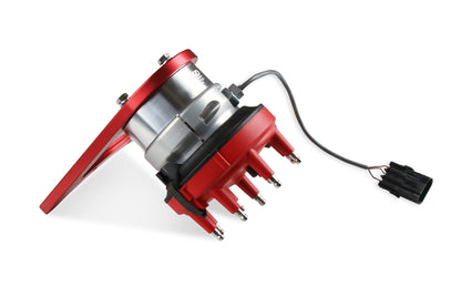 FrontDrive Dist W/ ADJ. Hall Sensor, BBC - MSD Front Drive Distributor with Adjustable Cam Sync