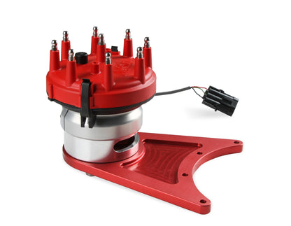 FrontDrive Dist W/ ADJ. Hall Sensor, SBC - MSD Front Drive Distributor with Adjustable Cam Sync