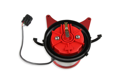 FrontDrive Dist W/ ADJ. Hall Sensor, BBC - MSD Front Drive Distributor with Adjustable Cam Sync