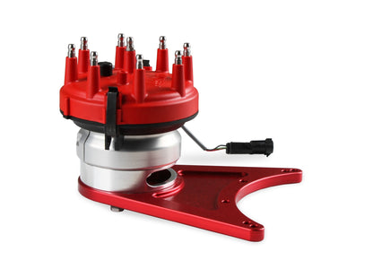 FrontDrive Dist W/ ADJ. Hall Sensor, BBC - MSD Front Drive Distributor with Adjustable Cam Sync