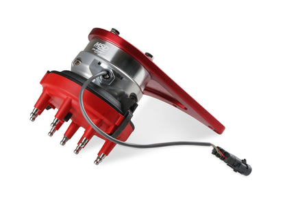 FrontDrive Dist W/ ADJ. Hall Sensor, BBC - MSD Front Drive Distributor with Adjustable Cam Sync