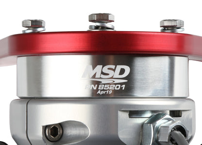 FrontDrive Dist W/ ADJ. Hall Sensor, BBC - MSD Front Drive Distributor with Adjustable Cam Sync