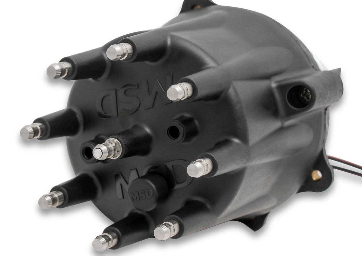 MSD Black Chrysler 318-360 Pro-Billet Distributor - Photo - out of package Back
