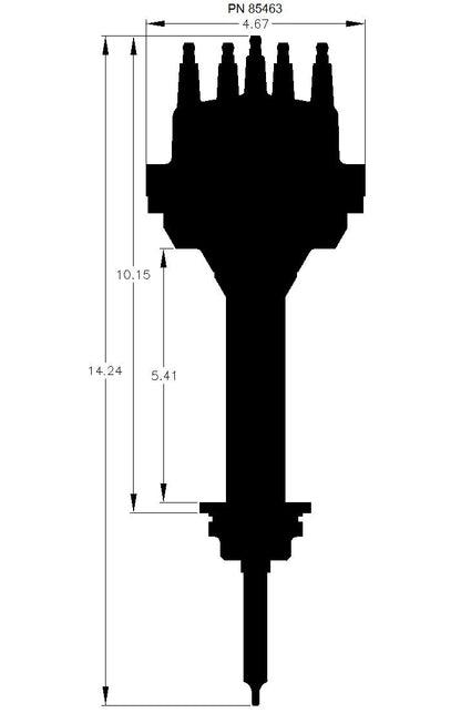 MSD Black Distributor, Chrysler 426,440 - MSD Black Chrysler 426, 440 Pro-Billet Distributor