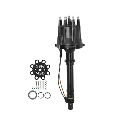 MSD Black Distr., Chevy V8,Pro-Billet - Chevy Black V8 Pro-Billet Distributor