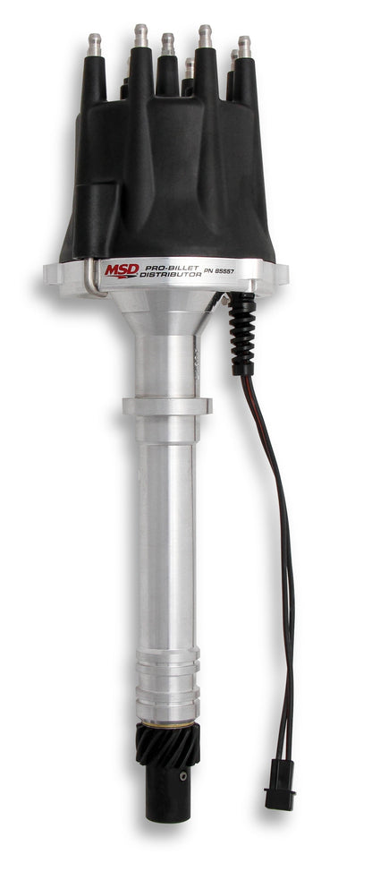 Chevy V8 Pro-Billet Distributor w/Black Cap - Photo - Primary Front
