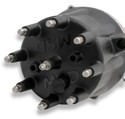 Chevy V8 Pro-Billet Distributor w/Black Cap - Photo - out of package Left