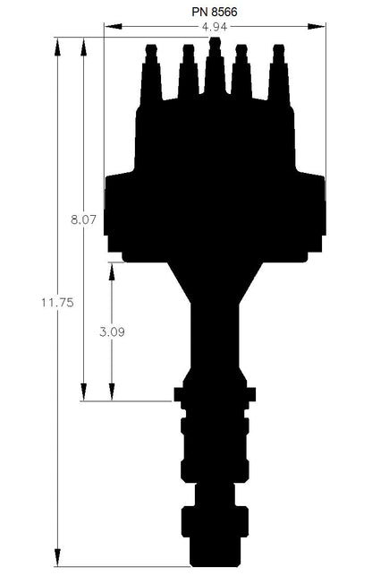 Oldsmobile Dist., V8, 350, 455 - Oldsmobile V8 350-455 Distributor