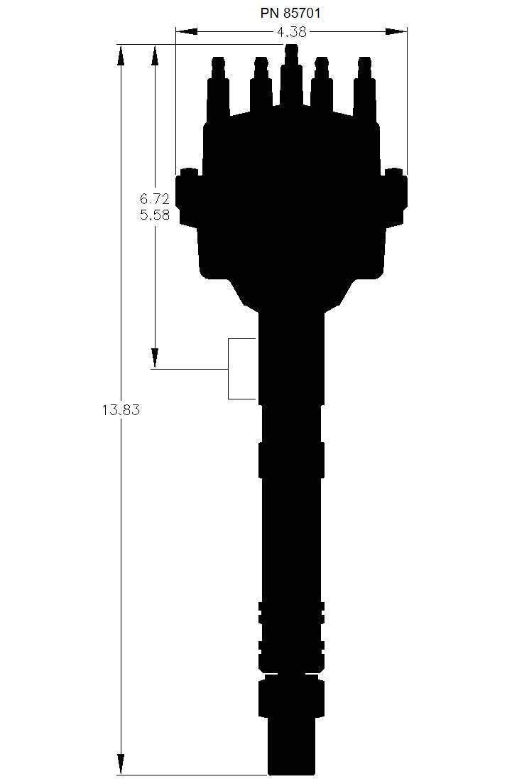 Distributeur, Chevy V8, petit capuchon - Distributeur Pro-Billet petit diamètre pour Chevy