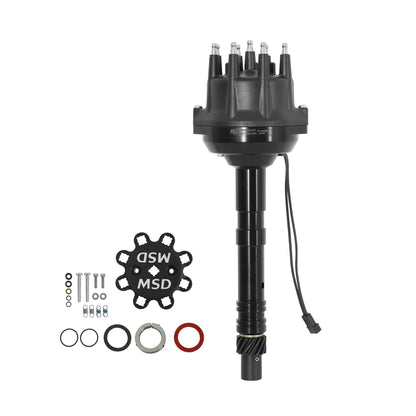 MSD Black Small Diameter Chevy V8 Pro-Billet Distributor - Photo - Primary Front