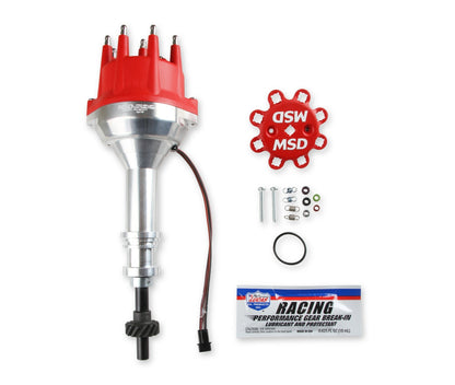 MSD Distributor Ford 351C-460, Pro Billet, Small Cap, Steel Gear - Photo - Primary Front