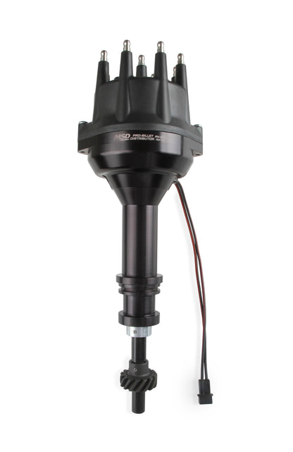 MSD Black Distributor Ford 351C-460, Pro Billet, Small Cap, Steel Gear - Photo - out of package Bottom