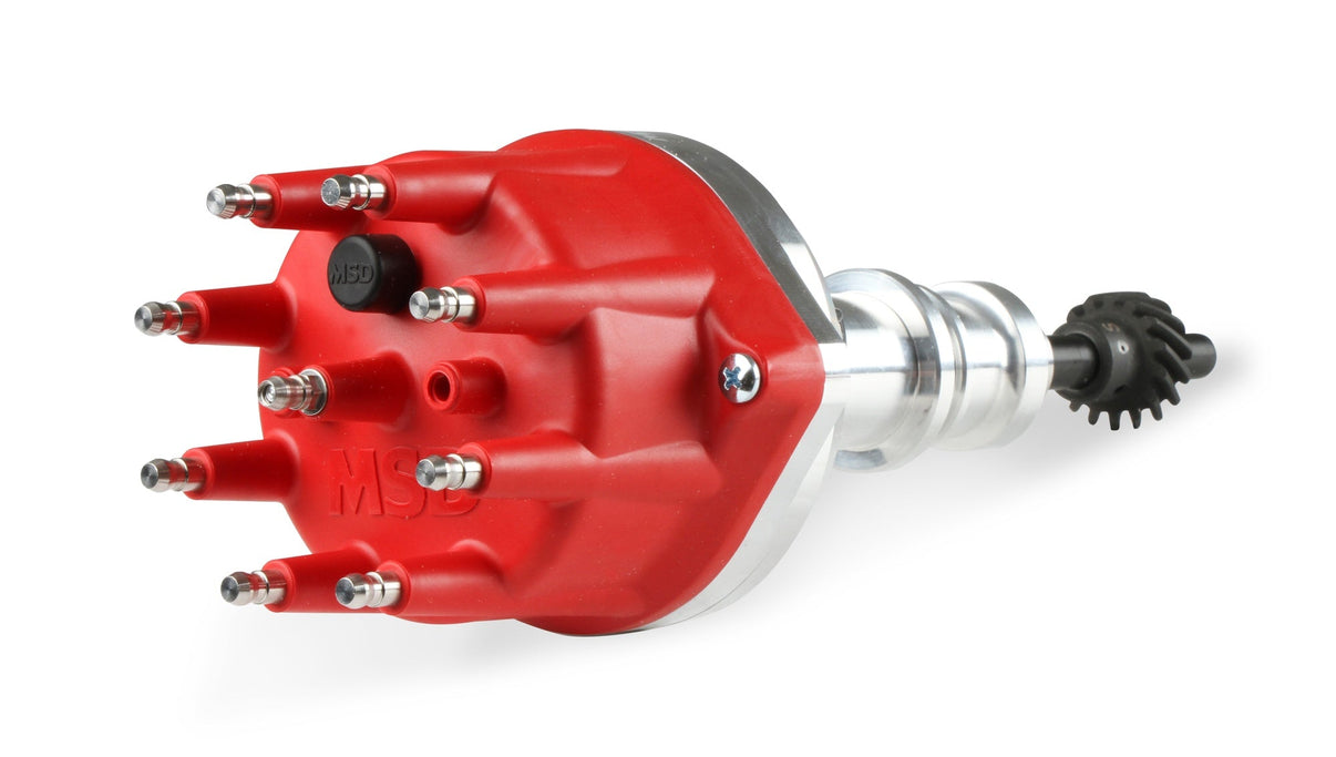 MSD Distributor Ford 289-302, Billet, Small Cap, Steel Gear - Photo - out of package Side