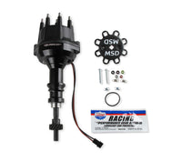 BLACK DIST FORD302,PROBLLT,SMLCAP,STL GR - MSD Black Distributor Ford 289-302, Pro Billet, Small Cap, Steel Gear
