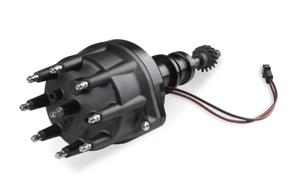 MSD Black Distributor Ford 289-302, Pro Billet, Small Cap, Steel Gear - Photo - out of package Top