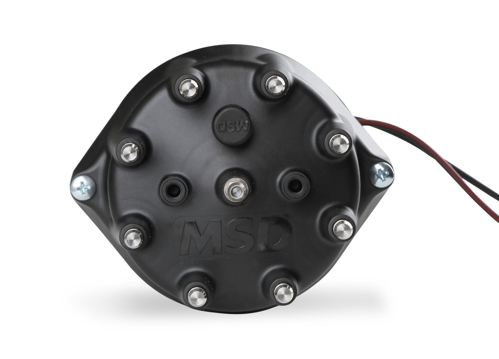 MSD Black Distributor Ford 289-302, Pro Billet, Small Cap, Steel Gear - Photo - out of package Bottom