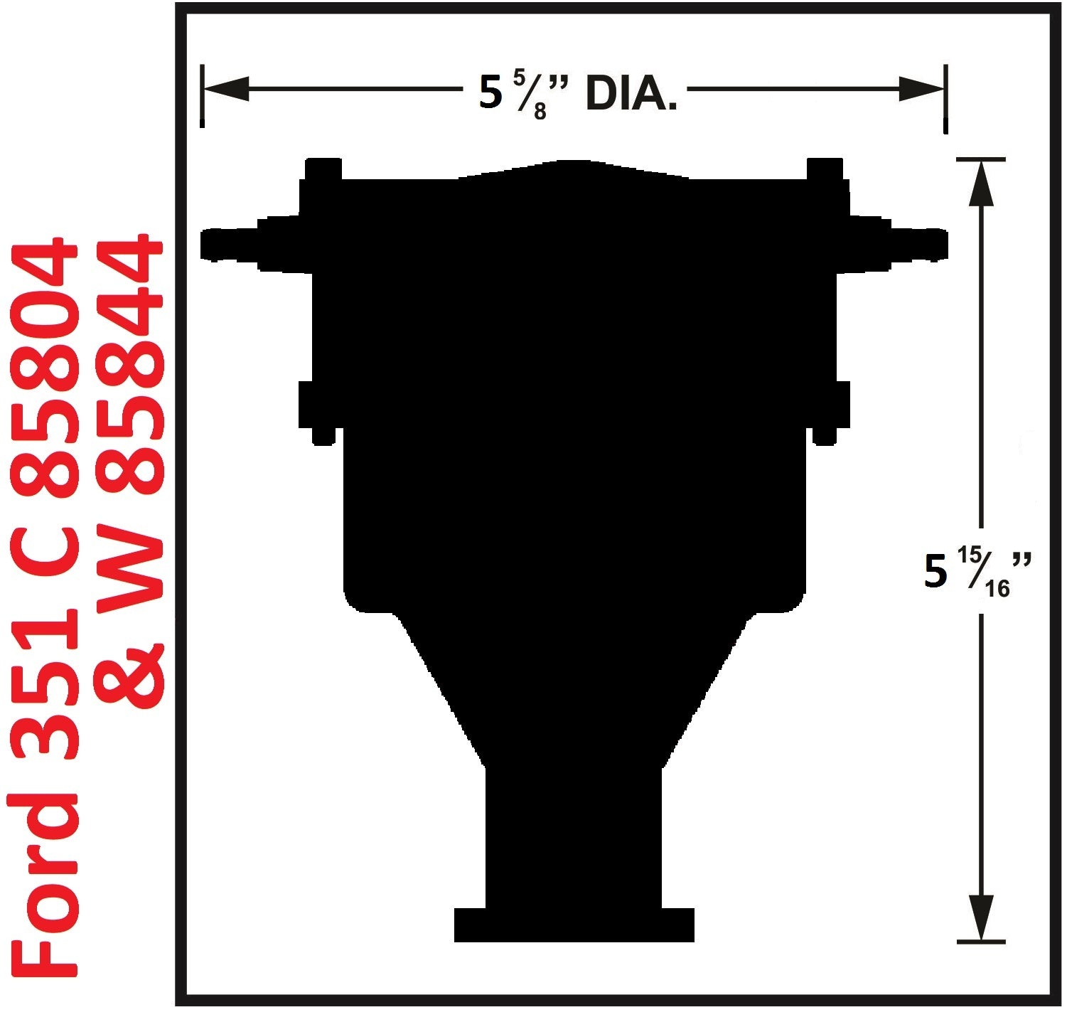 Ford 351C - 460 Crab Cap Distributor - Photo - Primary Right