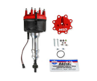 Dist, Ford351W, W/Edel. VIC. JR, STL GR - Distributor, Billet Ford 351W, for Edelbrock Victor Jr, w/Steel Gear