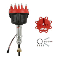 Distributor, Ford V8, 302 - MSD Billet Distributor - Ford - Small Block V8 - Bronze Gear