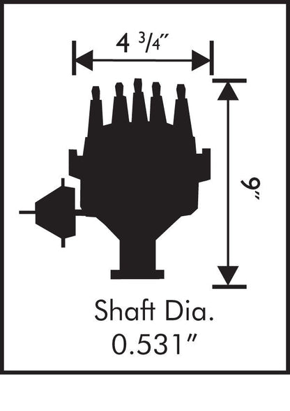 Ford FE Ready-to-Run Distributor - Photo - Primary Angle