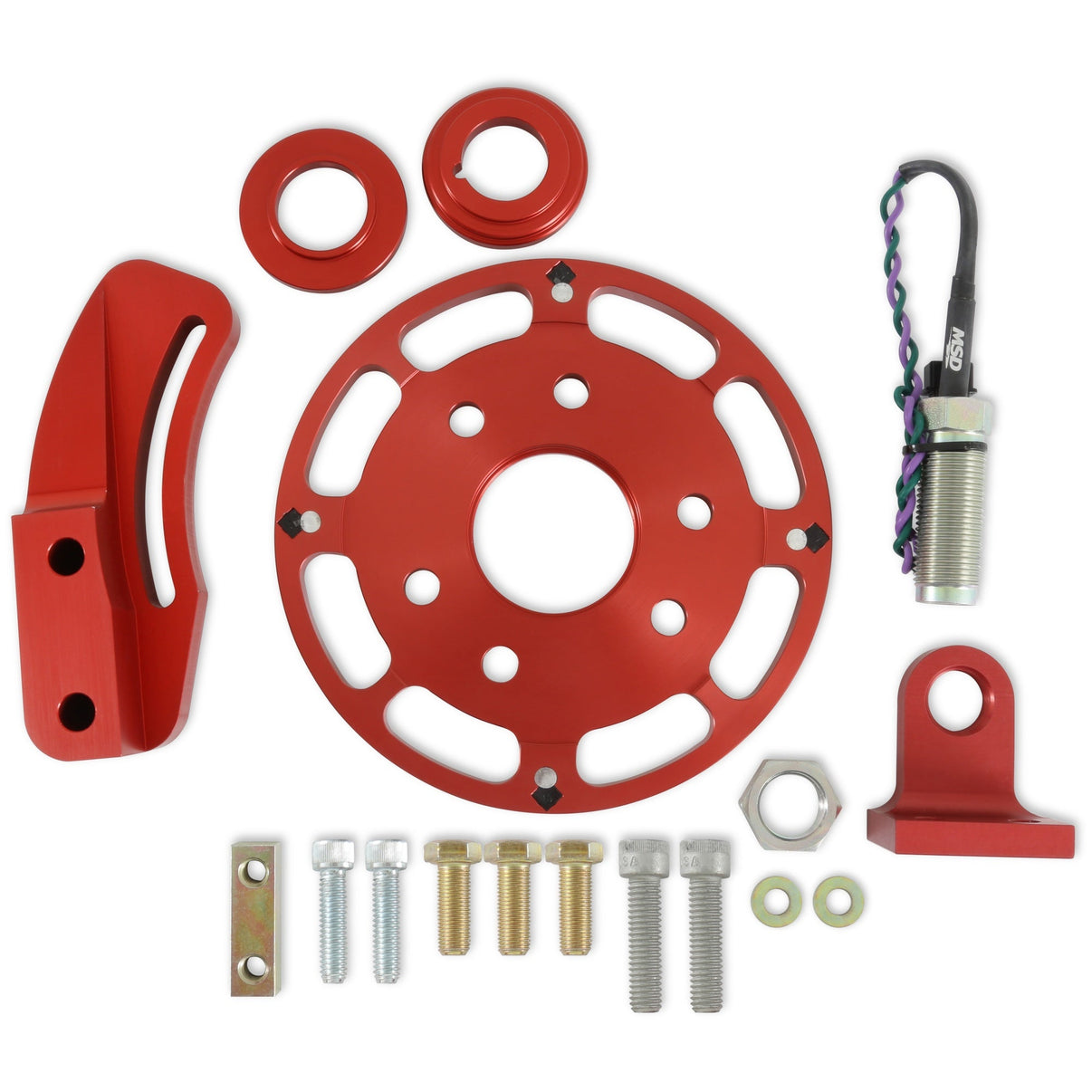 MSD Crank Trigger Wheel Kit - Flying Magnet - SBC - 6.25 in. - Photo - Primary Front