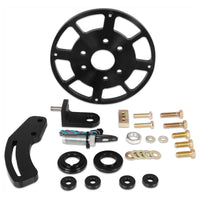 Black Crank Trigger Kits 8" - MSD Crank Trigger Wheel Kit - Flying Magnet - SBC - 8 in.