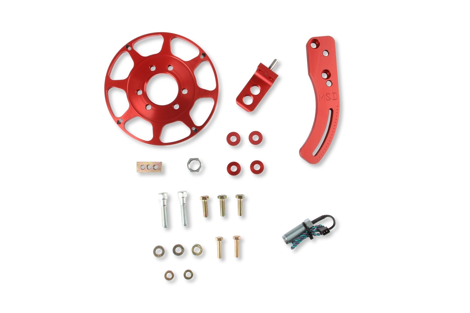 MSD Crank Trigger Wheel Kit - Flying Magnet - BBC - 8 in. - Photo - Primary Front