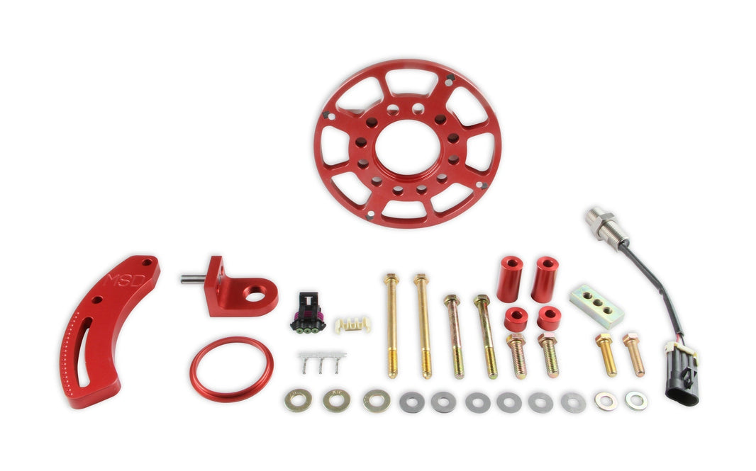 MSD Crank Trigger Wheel Kit - Flying Magnet - Hall Effect - SBF - Windsor - Photo - Primary Front